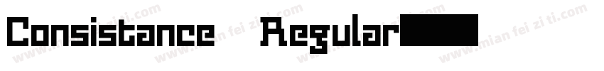 Consistance Regular字体转换